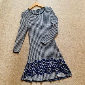 Five Twelve Label Long Sleeves Blue Sweater